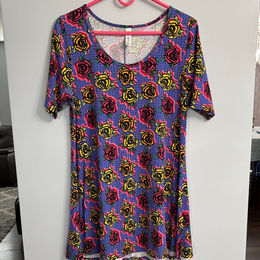 Colorful Floral Patterned Tunic